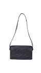 Chanel Vintage Skulderveske i Sort Caviar Skinn
