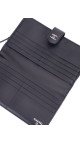 Chanel Classic Long Lommebok i Sort med Sølv CC-logo