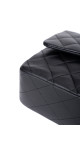 Chanel Classic Double Flap Bag Medium i Sort Lammeskinn