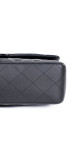 Chanel Classic Double Flap Bag Medium i Sort Lammeskinn
