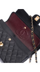 Chanel Classic Double Flap Bag Medium i Sort Lammeskinn