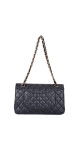 Chanel Classic Double Flap Bag Medium i Sort Lammeskinn