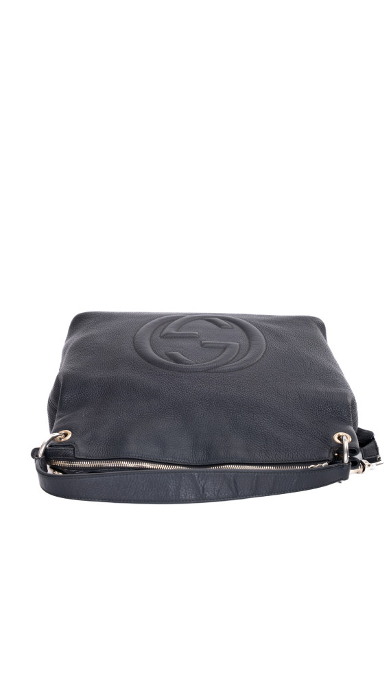 Gucci Soho Leather Shoulder Bag – Sort