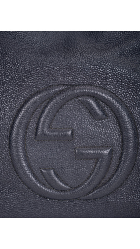 Gucci Soho Leather Shoulder Bag – Sort
