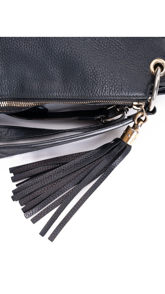 Gucci Soho Leather Shoulder Bag – Sort