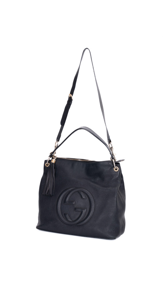 Gucci Soho Leather Shoulder Bag – Sort