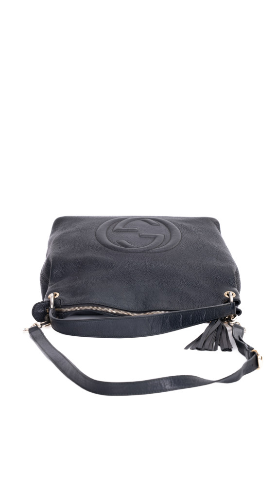 Gucci Soho Leather Shoulder Bag – Sort