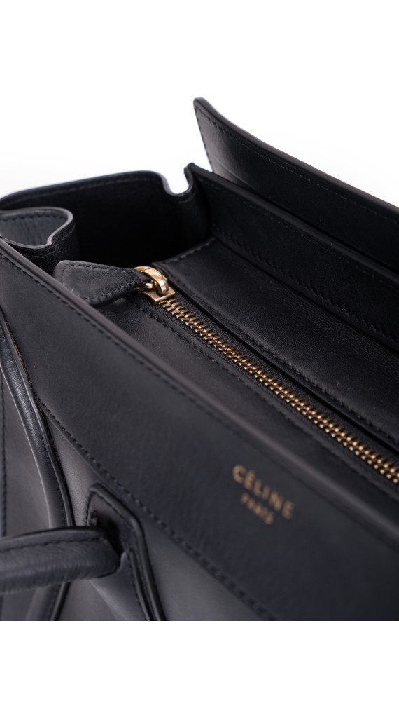 Céline Luggage Tote Mini – Sort Kalveskinn