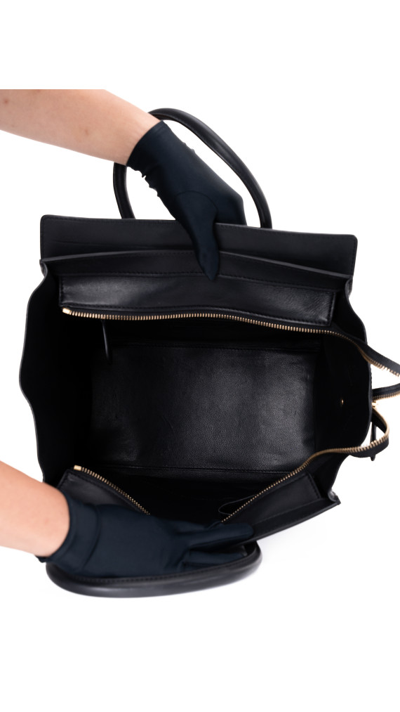 Céline Luggage Tote Mini – Sort Kalveskinn