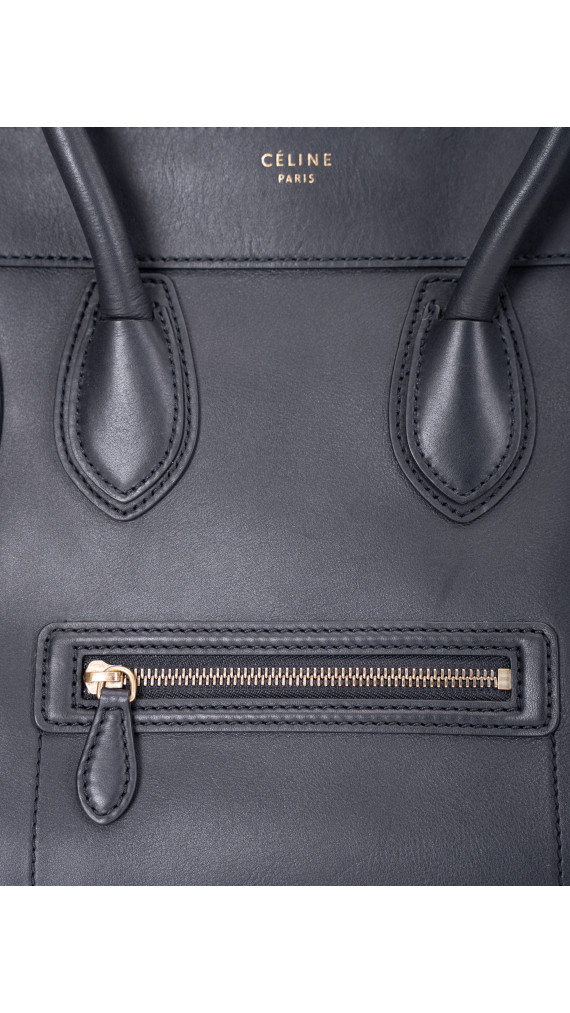 Céline Luggage Tote Mini – Sort Kalveskinn