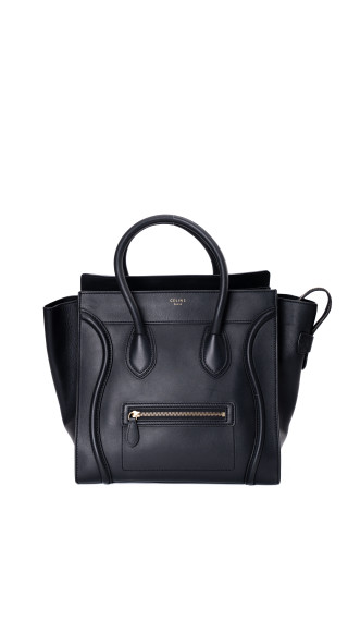 Céline Luggage Tote Mini – Sort Kalveskinn