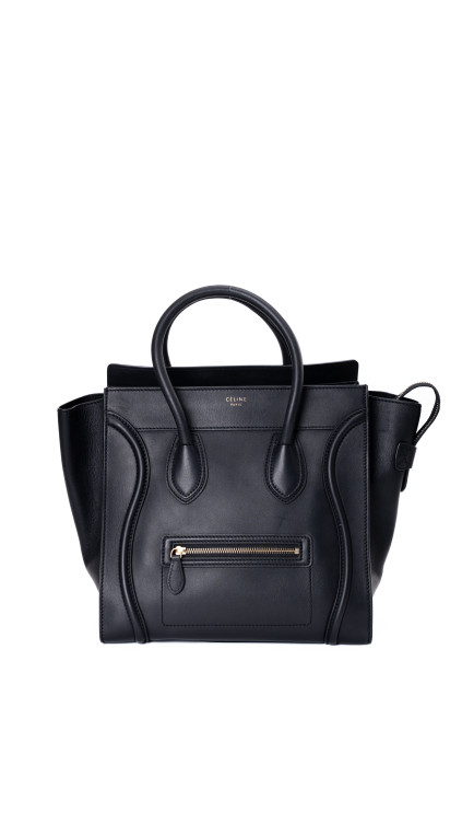 Céline Luggage Tote Mini – Sort Kalveskinn