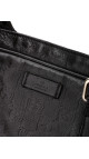 Gucci Business/PC Bag i Sort Skinn med Preget Monogram