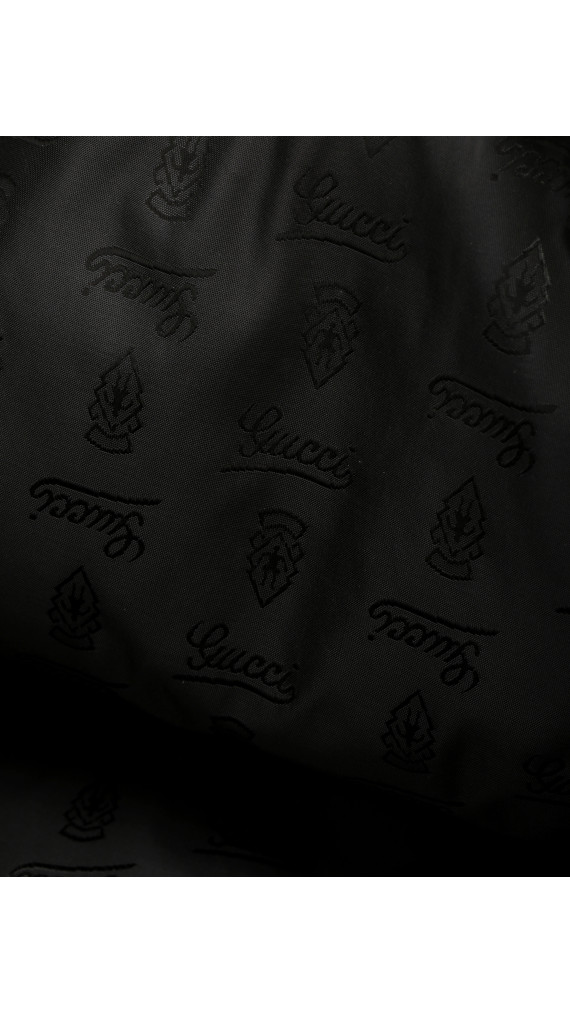 Gucci Business/PC Bag i Sort Skinn med Preget Monogram
