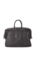Gucci Business/PC Bag i Sort Skinn med Preget Monogram
