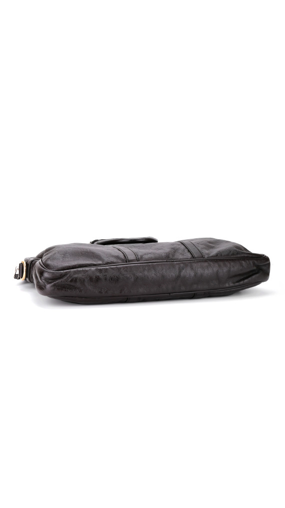 Gucci Business/PC Bag i Sort Skinn med Preget Monogram