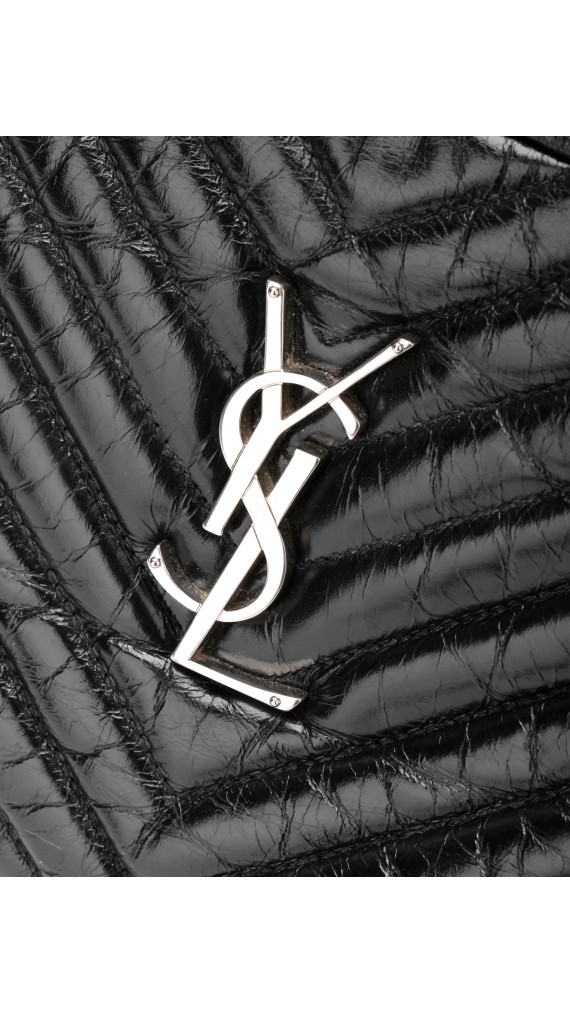 Saint Laurent Lou Camera Bag i Sort Skinn