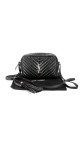Saint Laurent Lou Camera Bag i Sort Skinn