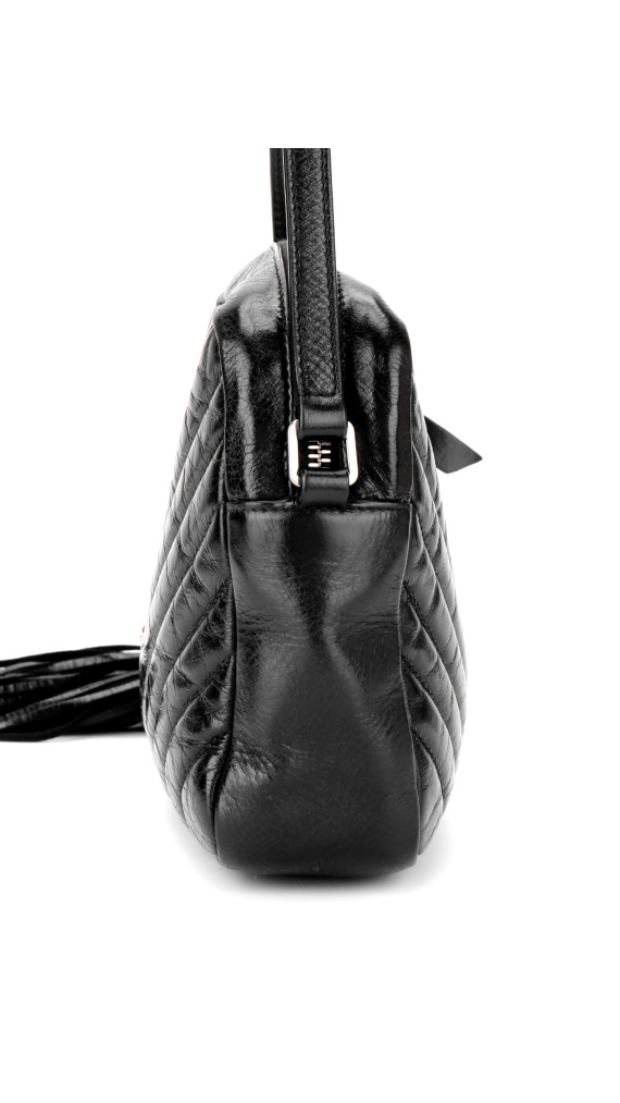 Saint Laurent Lou Camera Bag i Sort Skinn