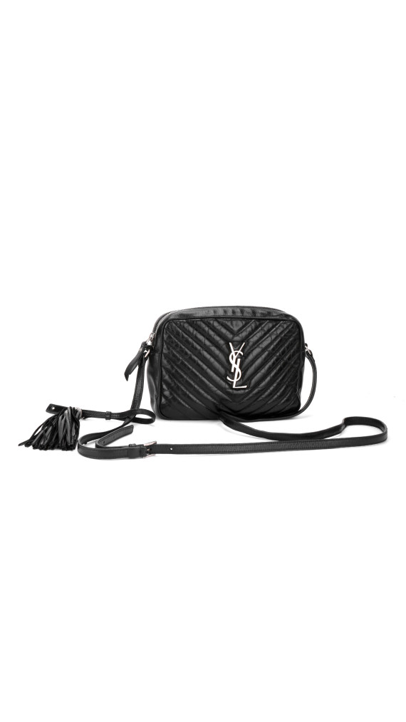 Saint Laurent Lou Camera Bag i Sort Skinn