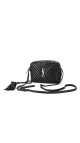 Saint Laurent Lou Camera Bag i Sort Skinn