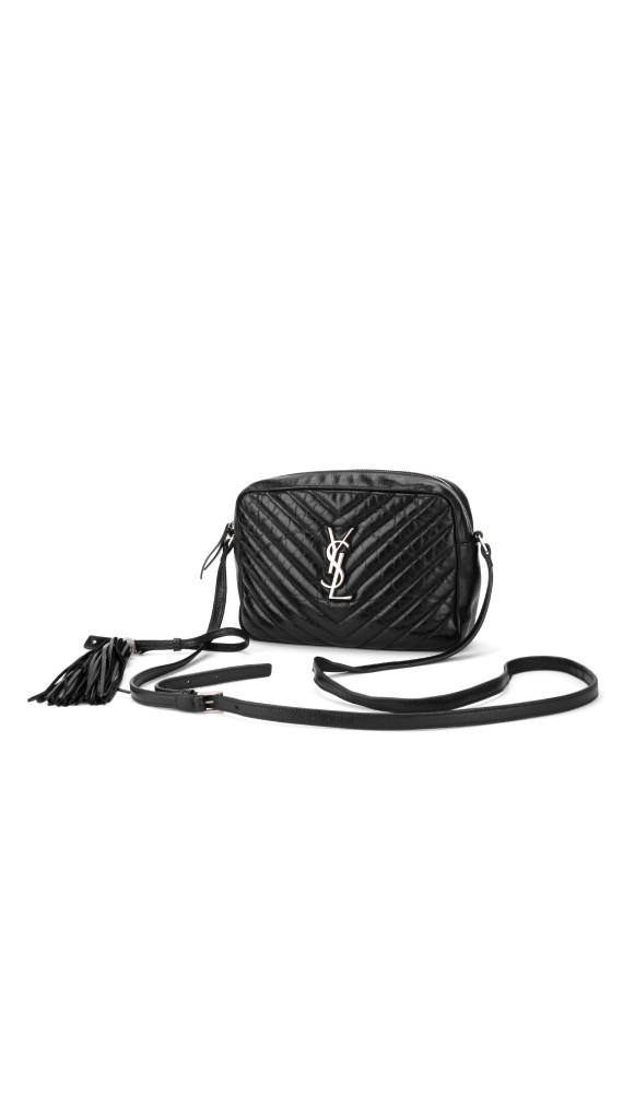 Saint Laurent Lou Camera Bag i Sort Skinn