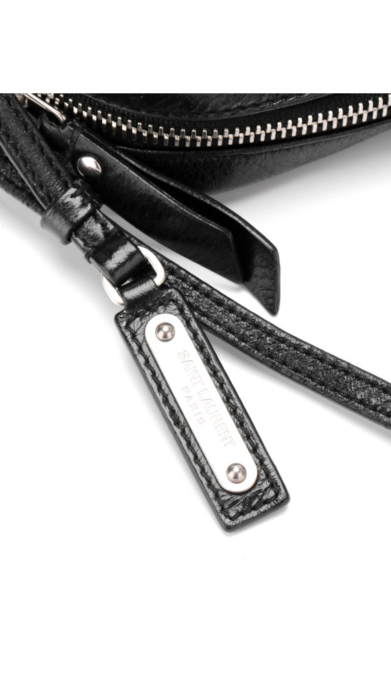 Saint Laurent Lou Camera Bag i Sort Skinn
