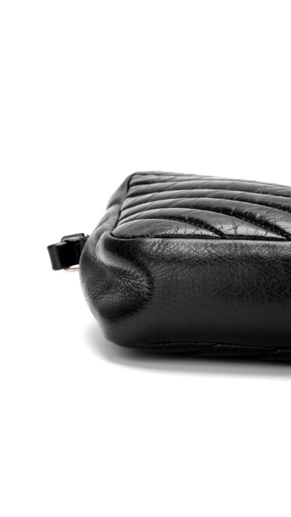 Saint Laurent Lou Camera Bag i Sort Skinn