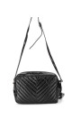 Saint Laurent Lou Camera Bag i Sort Skinn