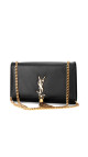 Saint Laurent Kate Tassel Skulderveske i Sort Skinn med Gullkjedestropp