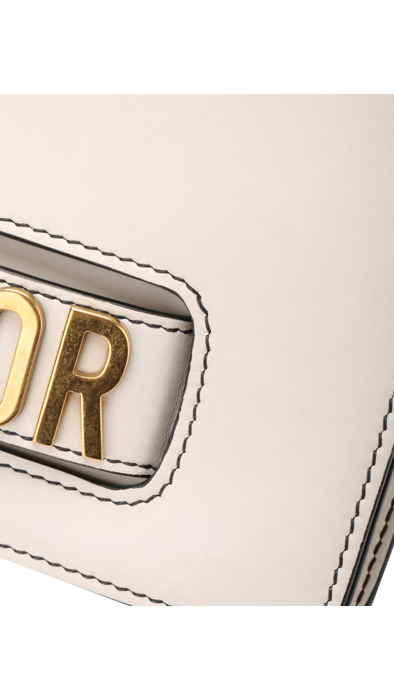 Dior J’ADIOR Flap Bag i Hvit Skinn med Gullkjedestropp
