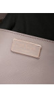Prada Galleria Double Zip Tote i Grå og Hvit Saffiano-skinn