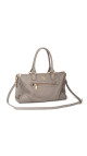 Prada Vitello Leather Shoulder Bag i Grå