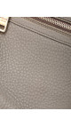 Prada Vitello Leather Shoulder Bag i Grå