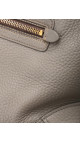 Prada Vitello Leather Shoulder Bag i Grå