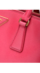 Prada Galleria Double Zip Saffiano Lux Tote Pink