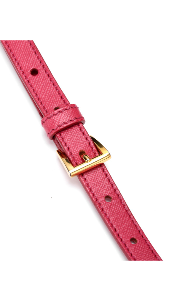 Prada Galleria Double Zip Saffiano Lux Tote Pink