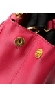 Prada Galleria Double Zip Saffiano Lux Tote Pink