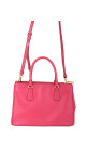 Prada Galleria Double Zip Saffiano Lux Tote Pink