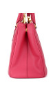 Prada Galleria Double Zip Saffiano Lux Tote Pink