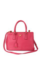 Prada Galleria Double Zip Saffiano Lux Tote Pink