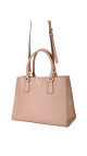 Prada Double Tote Bag i Peachy/Beige – Saffiano Skinn