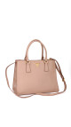 Prada Double Tote Bag i Peachy/Beige – Saffiano Skinn