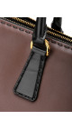 Prada Double Tote Bag i To-farget Skinn – Brun og Sort
