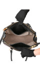 Prada Double Tote Bag i To-farget Skinn – Brun og Sort