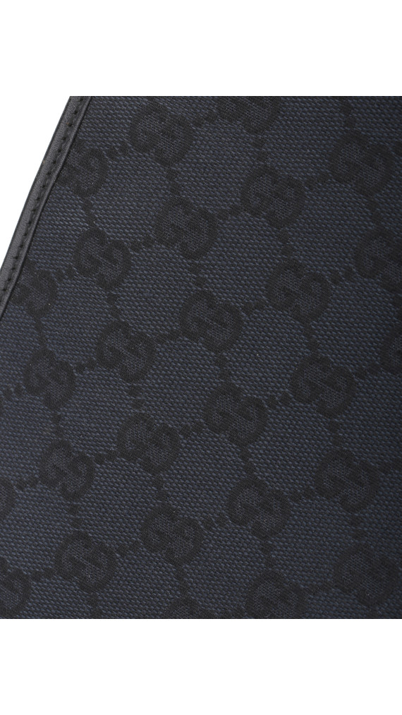 Gucci GG Supreme Canvas Tote med Web-lås – Svart