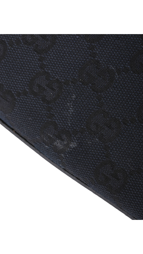 Gucci GG Supreme Canvas Tote med Web-lås – Svart