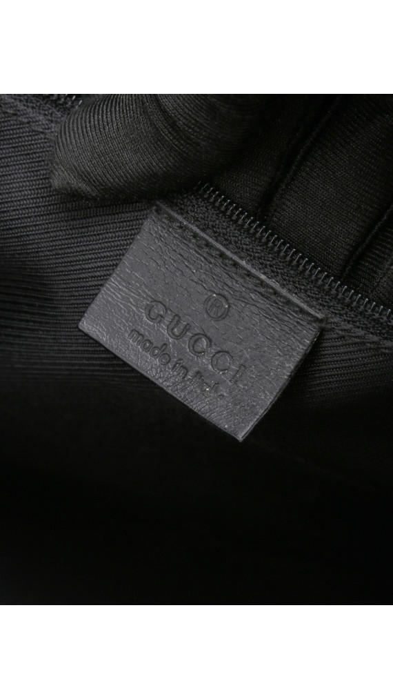 Gucci GG Supreme Canvas Tote med Web-lås – Svart