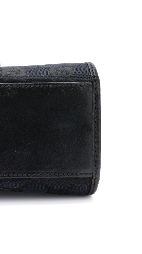 Gucci GG Supreme Canvas Tote med Web-lås – Svart