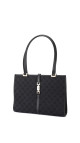 Gucci GG Supreme Canvas Tote med Web-lås – Svart